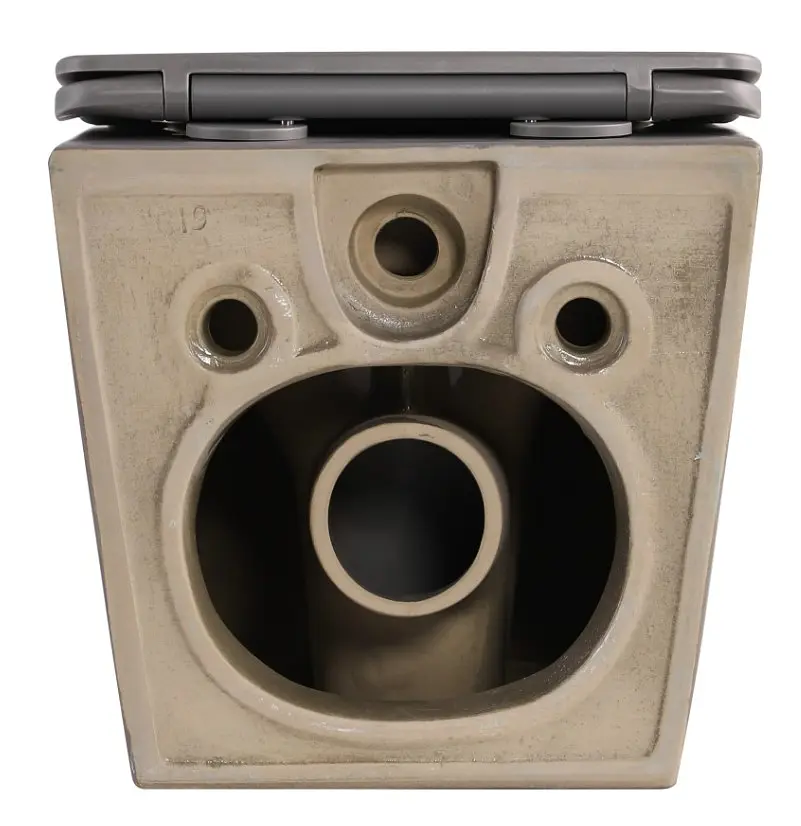 Унітаз підвісний Qtap Robin Ultra Quiet, Stone grey, з сидінням Slim Duroplast / Soft-close / Quick Release QTROB26SG48996 - фото 6