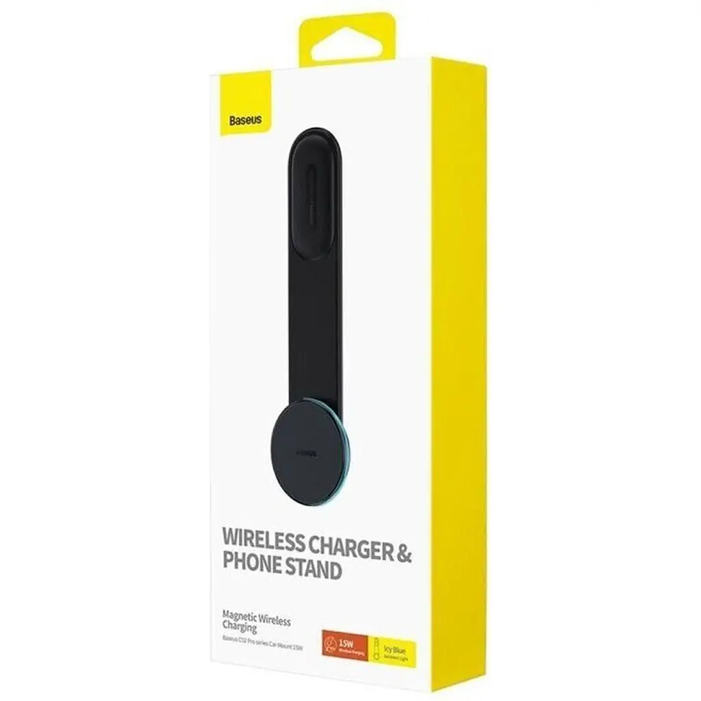 Автотримач із бездротовою зарядкою Baseus C02 Pro Series Black (C40156000111-00) [105018] - фото 7