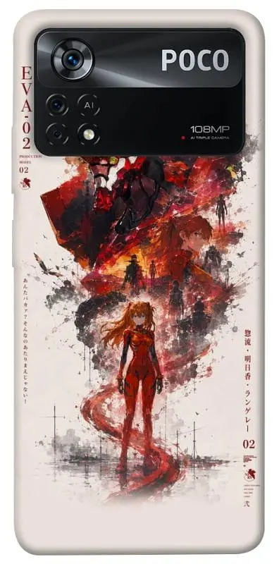 TPU чехол Demsky Red eclipse для Xiaomi Poco X4 Pro 5G
