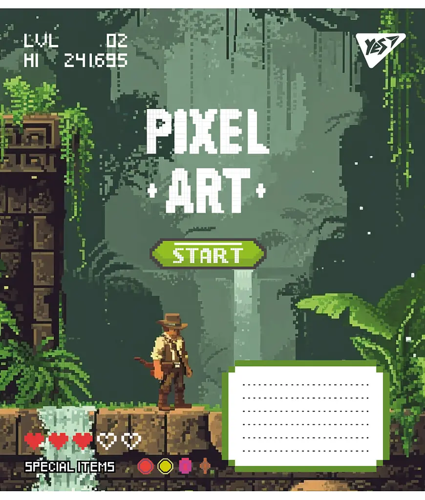 Набір зошитів шкільних YES А5/12 лінія Pixel art 25 шт (767228) - фото 4