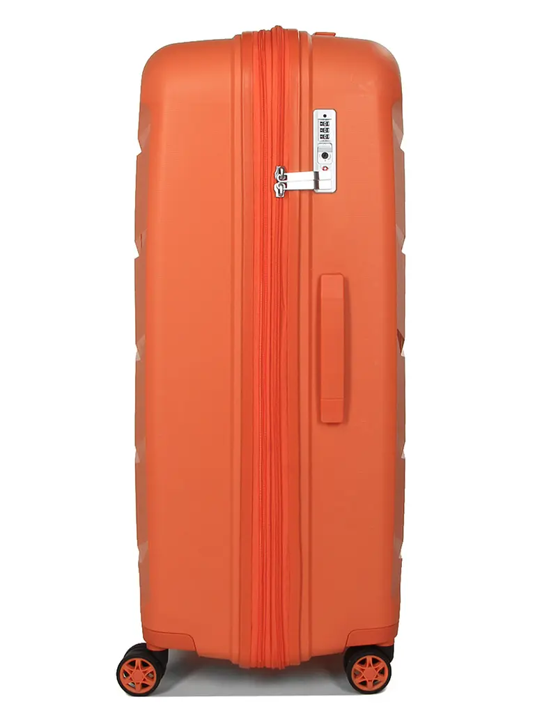 Валіза велика L поліпропілен Airtex 646 119л 79,5×52×30см Помаранчевий - фото 5