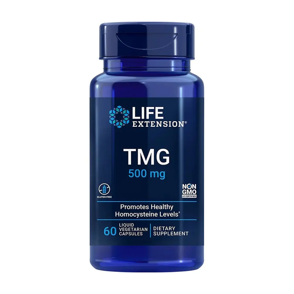 Амінокислота TMG 500 mg, 60 вегакапсул Life Extension fit0019138
