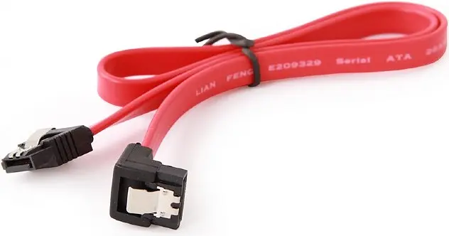 Кабель Cablexpert SATA III 0.1m із засувкою та кутовим роз'ємом (CC-SATAM-DATA90-0.1M) - фото 3