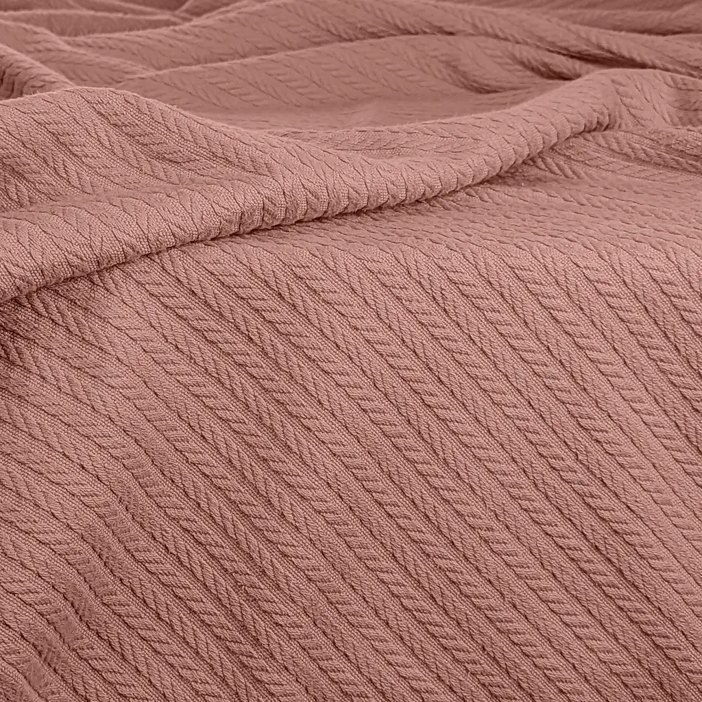 Плед покривало Cosas Sakura Knitted Braid 230х240 см косичка (Blanket_03Sakura_KnittedBraid_230x240) - фото 4