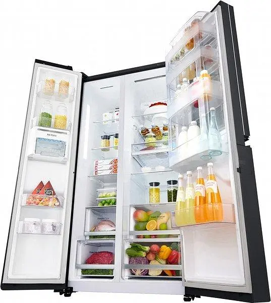 Холодильник SBS LG GC-Q247CBDC 179х74х91см 2 двері холодильне відділення 406 л морозильне відділення 220 л A+ NF Чорний мат. (GC-Q247CBDC) - фото 8