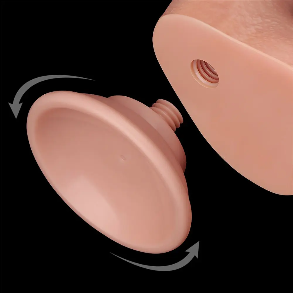 Фаллоимитатор Sliding-Skin Dual Layer Dong 8.5'' 22 см телесный - фото 13
