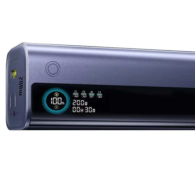 Портативний ЗП Power Bank Baseus EnerGeek GR11 PD200W with cable 25000 mAh Space Grey - фото 4