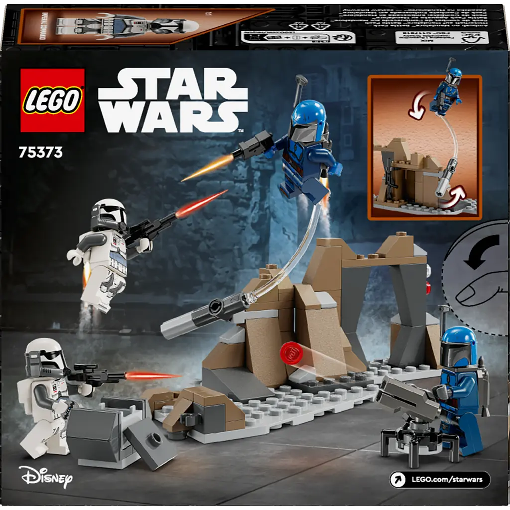 Конструктор LEGO Star Wars™ Боевой комплект «Засада на Мандалоре» 109 деталей (75373) - фото 9