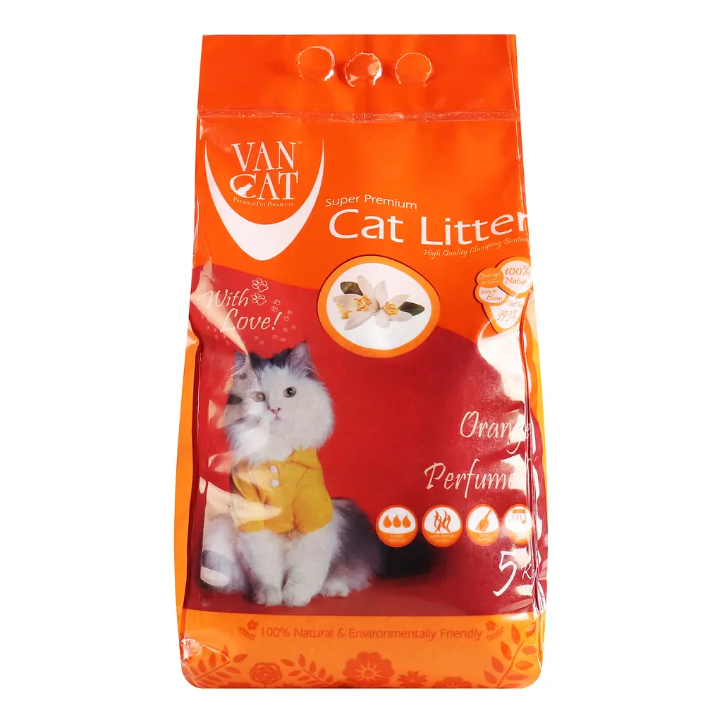 Наполнитель бентонитовый Bentas Van Cat Orange 5 кг - фото 2