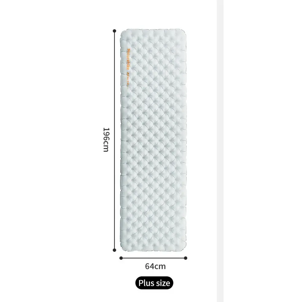 Матрас надувной одноместный UL Naturehike CNK2450WS012, 196*64, серый - фото 2