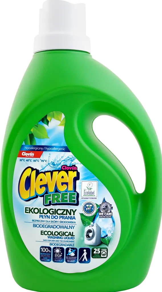 Гель для стирки Clever Free, 1,5 л (040-9711) - фото 6