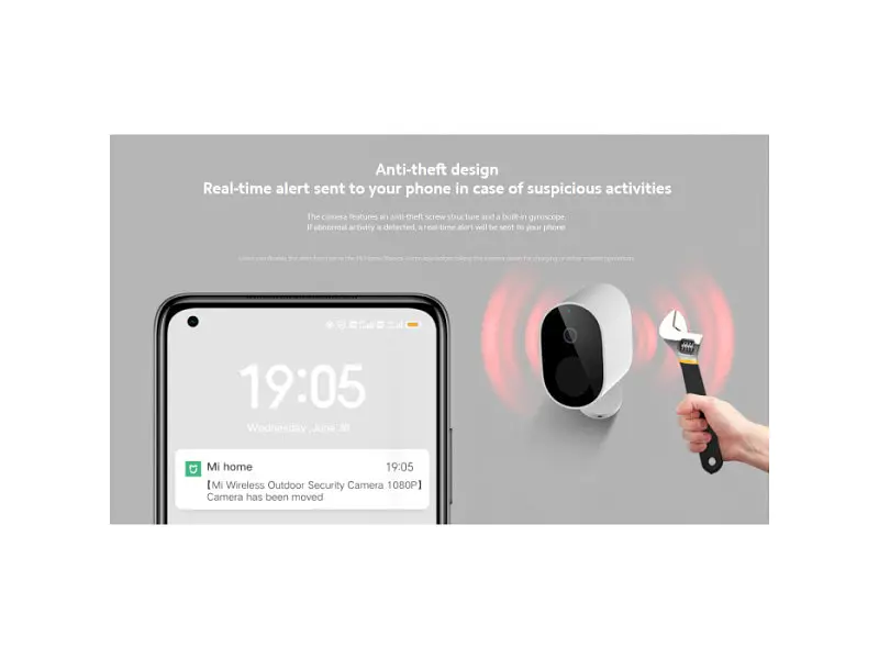Додатковий модуль Xiaomi Mi Wireless Outdoor Security Camera 1080p (BHR4433GL, MWC14) - фото 3