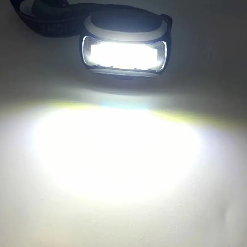 Налобный фонарь на батарейках Headlight CH-2016 COB, светодиодный фонарик на голову - фото 6