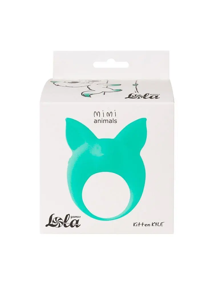 Віброкільце Lola Games MiMi Animals Kitten Kyle 7.8 см (зелений) - фото 5