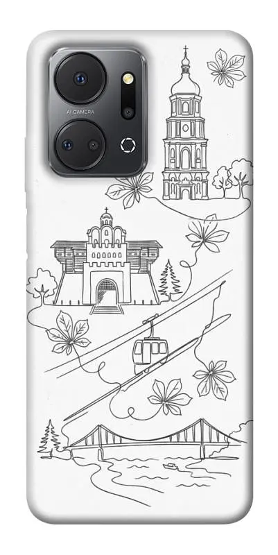 TPU чохол Demsky Kyiv spirit для Huawei Honor X7a