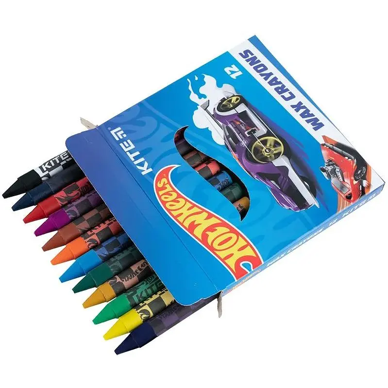 Крейда воскова Kite Hot Wheels 12 шт. (HW24-070) - фото 2