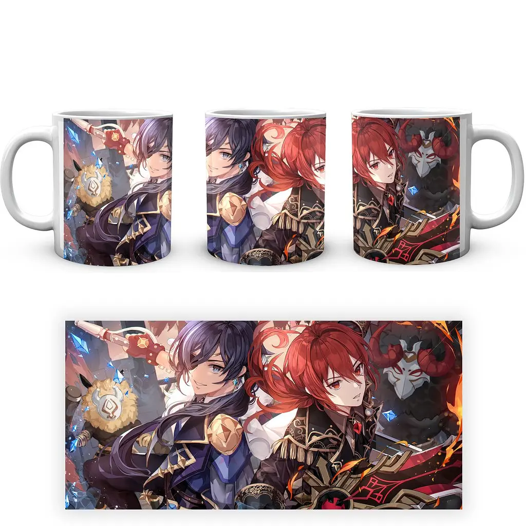 Кухоль GeekLand Genshin Impact Геншин Імпакт Кейя Дилюк GN 02.508 330 мл білий - фото 3