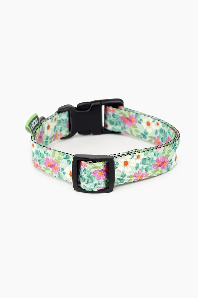 Нашийник ТМ HIDOG Flowers mint green, розмір L (ширина 25мм (35-45см)) (2100102298010A)(SN) shop (2100102298010) - фото 2