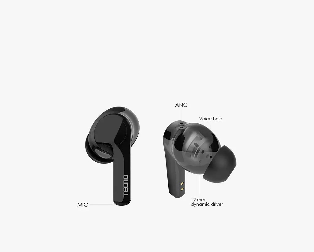 Наушники Tecno Hipods H3 Black (4895180768019) - фото 4
