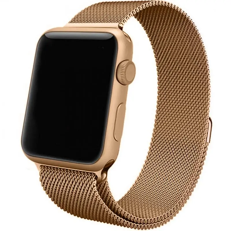Ремешок Epik Milanese Loop Design для Apple Watch 42(ser.1-3)/44/45/46/49 мм Champagne - фото 2