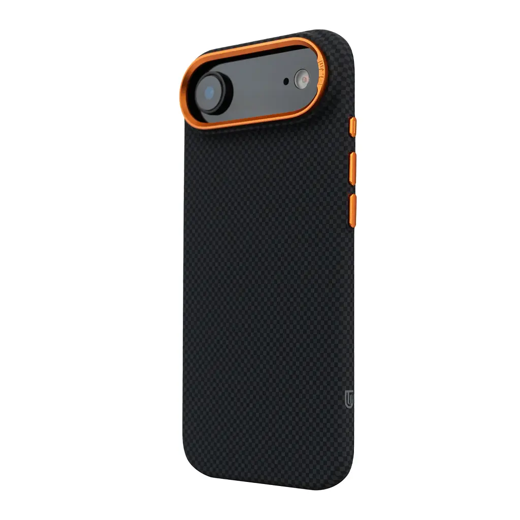 Чохол ArmorStandart LikeCarbon2 SE MagCase для Apple iPhone 17 Air Kevlar Black Orange - фото 5