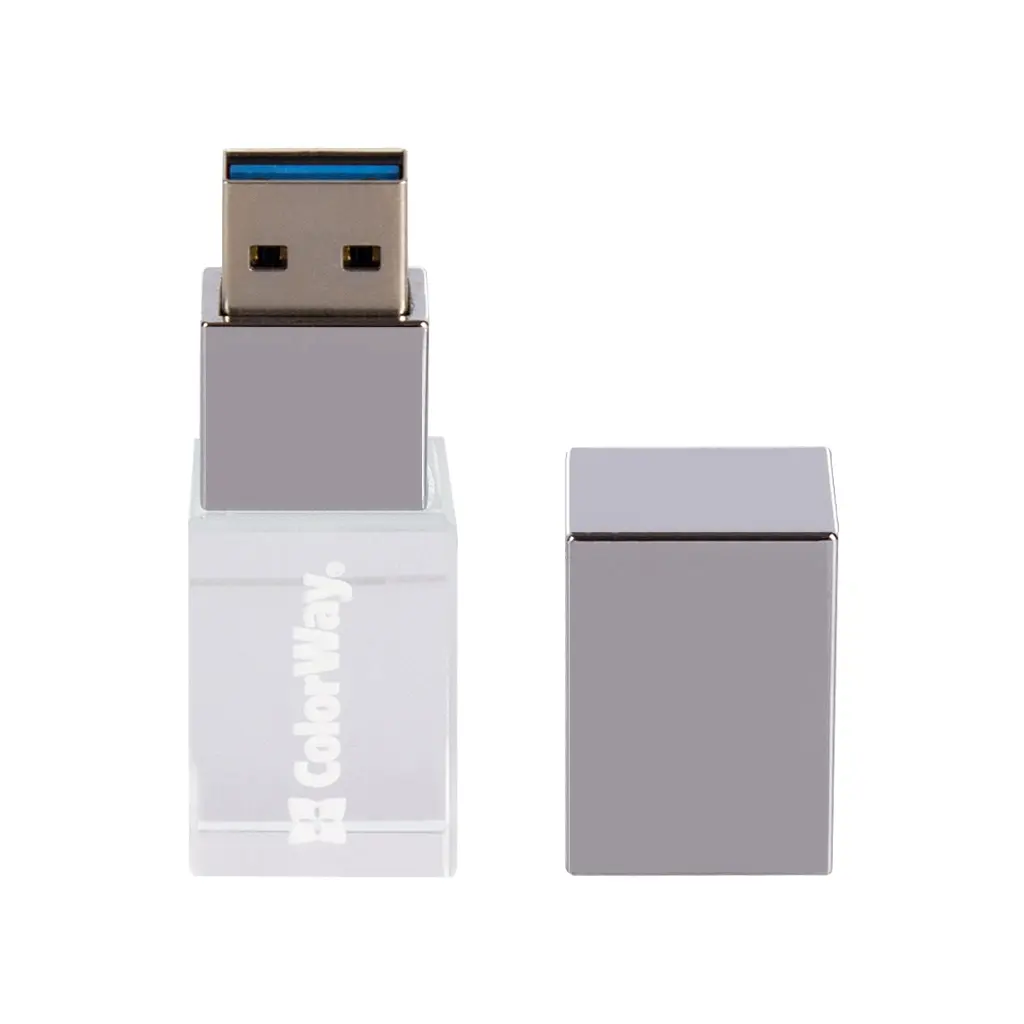 USB флеш накопичувач ColorWay 64GB ColorWay Crystal USB 3.0 (CW-USBCL64) - фото 7