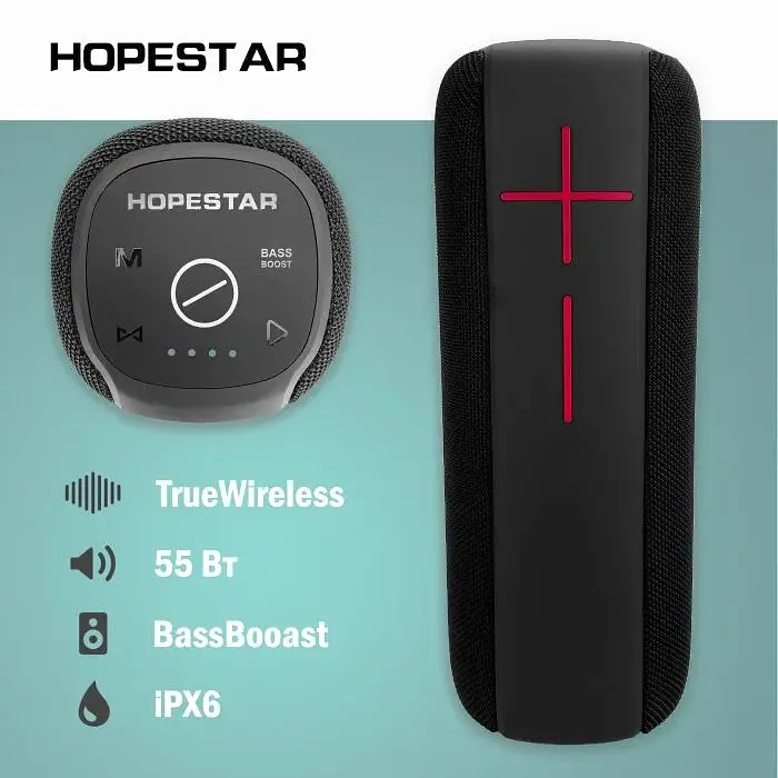 Портативная колонка Hopestar P34 Bluetooth с мощным звуком (43426-P34_1109) - фото 3