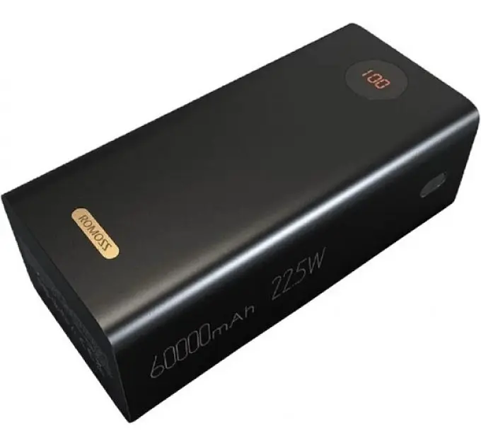 Зовнішній акумулятор Romoss PEA60 60000mAh 22.5W чорний - фото 3