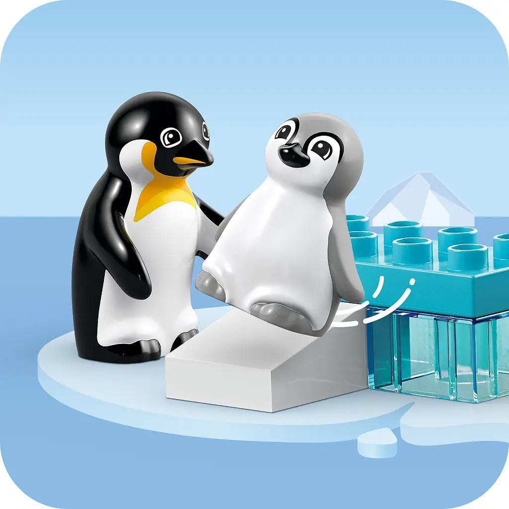 Конструктор LEGO DUPLO Семейства диких животных: Пингвины и Львы, 10 деталей (10442) - фото 8