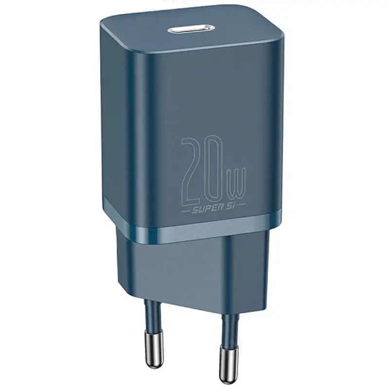 МЗП Super Si Quick Charger PD20W (1USB-C) (CCSUP-B) Синій Baseus teh0029615