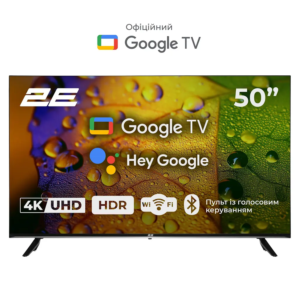 Телевизор 50" LED 4K 60Hz Smart Google TV Black 2E teh0018417 - фото 2