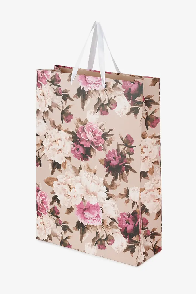 Пакет подарунковий JUMBO Flores 760240ML Бежевий shop (2000991026933)