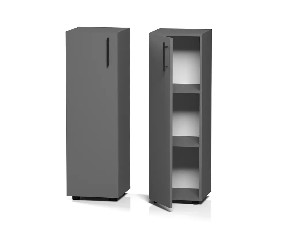 Пенал закрытый средний ОП-712 Orange-Line 350х347х1103 Графит - фото 2