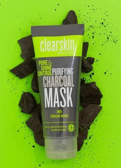 Очищаюча маска з екстрактом деревного вугілля AVON CLEARSKIN, 75 мл - фото 2