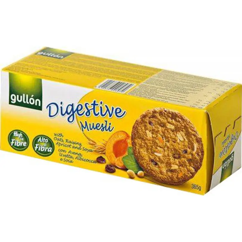 Печиво Gullon Digestive Muesli вівсяне із сухофруктами 365 г