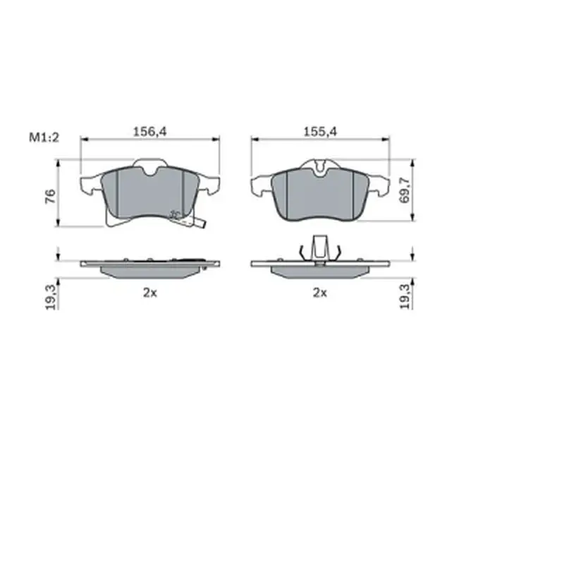 Гальмівні колодки Bosch 0 986 424 707 - фото 7