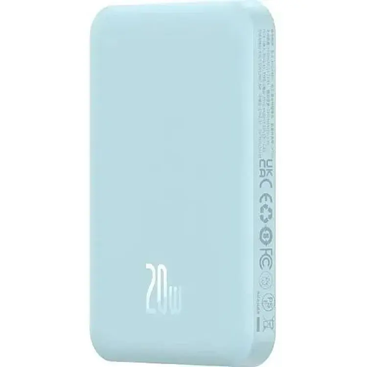 Портативна батарея Baseus Magnetic Mini Wireless Fast Charge 5000 mAh 20W P10022107313-00 Blue - фото 3