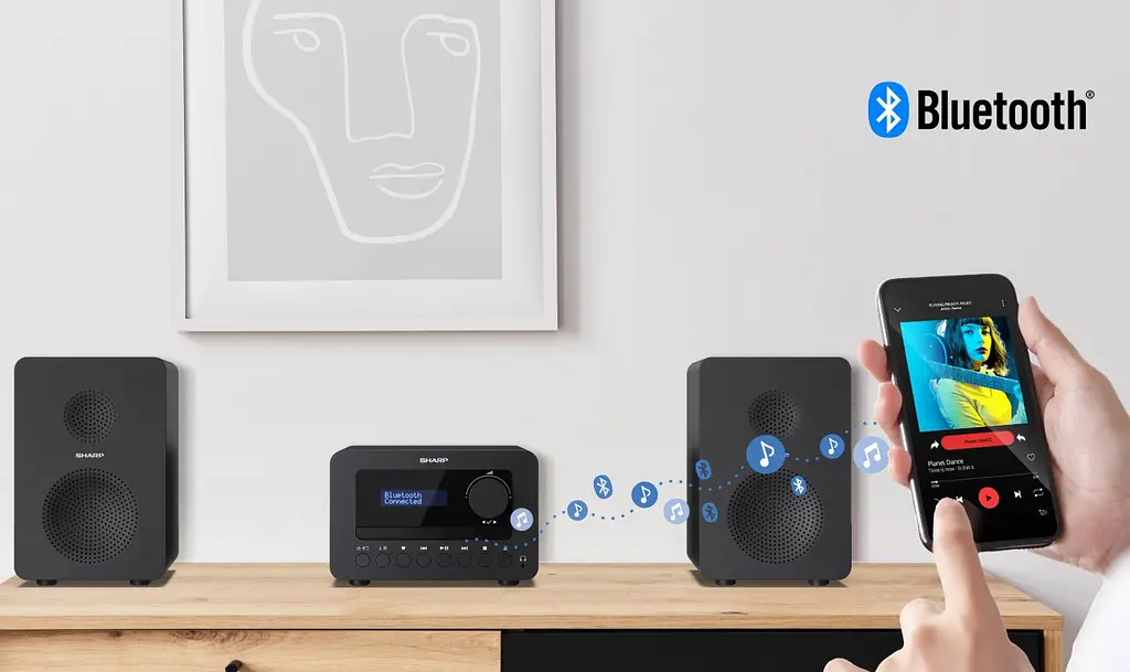 Музичний центр — Hi-Fi мікросистема Sharp XLB514 40W Bluetooth Black - фото 9