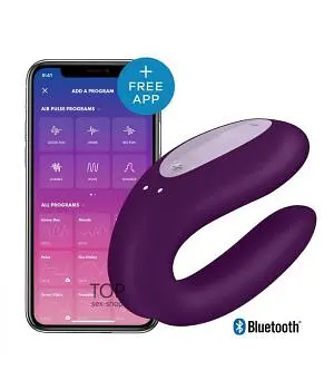 Вібратор для пар Satisfyer Double Joy Violet Satisfyer IG002408; SO3899 90182 - фото 4