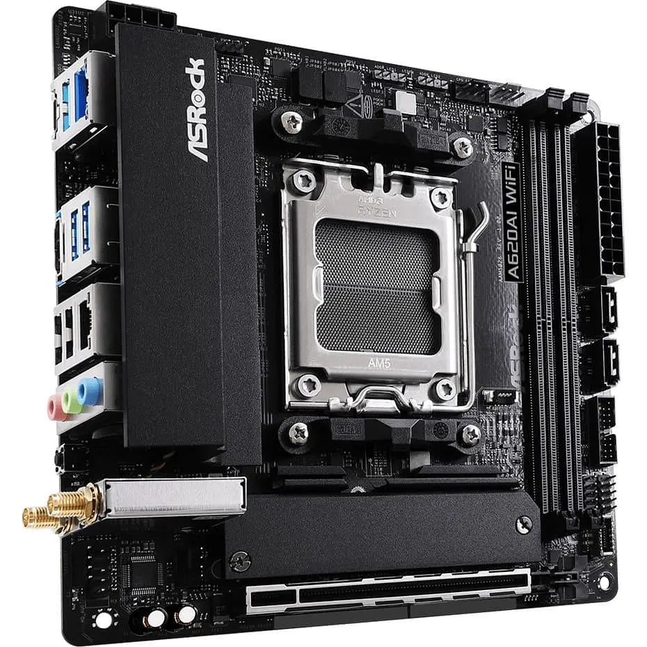 Материнська плата AsRock A620AI WIFI (A620AI WIFI) (Socket AM5, AMD A620A, Mini-ITX) - фото 3
