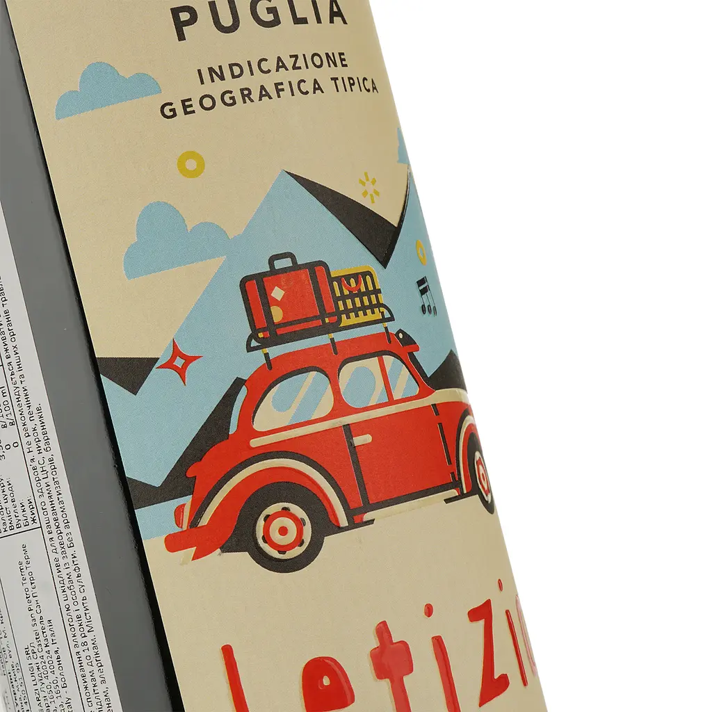 Вино Letizia Sangiovese IGT Puglia червоне напівсолодке 0.75 л - фото 3
