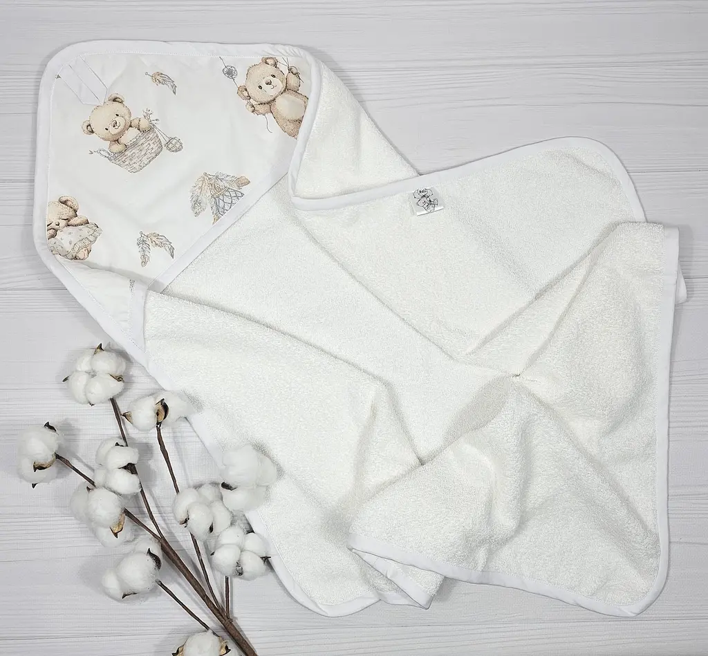 Набір для новонародженого a.l.babybox Ведмедикова казка плед/рушник/пелюшки і гризунець (34032284) - фото 2