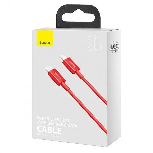 Кабель Baseus Superior Series Fast Charging Data Cable Type-C to iP PD 20W 1m CATLYS-A09 Red - фото 2