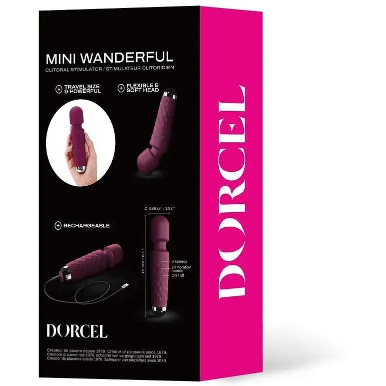 Минивибромассажер Dorcel Wand Mini Wanderful Plum - фото 6
