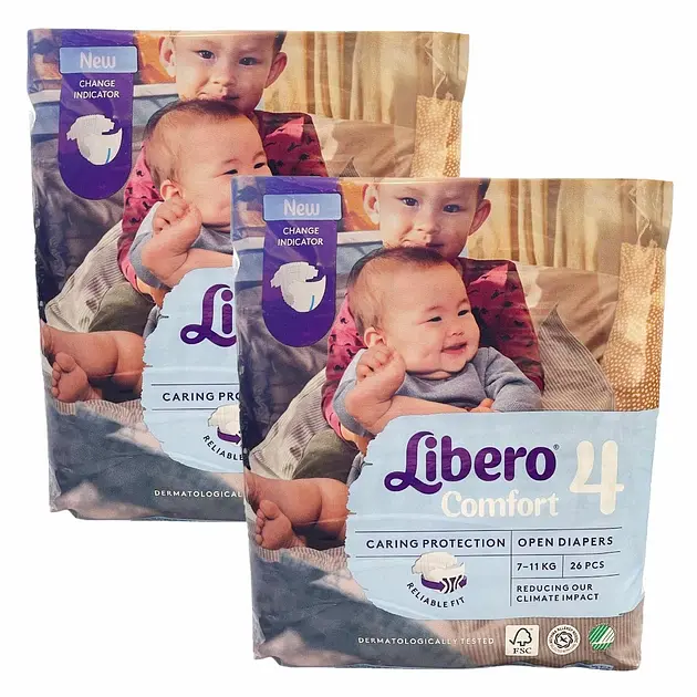 Підгузники Libero Comfort 4 (7-11 кг) 52 шт