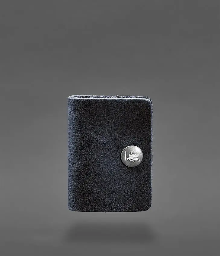 Шкіряний холдер для навушників та проводів 2.0 Синій - фото 2