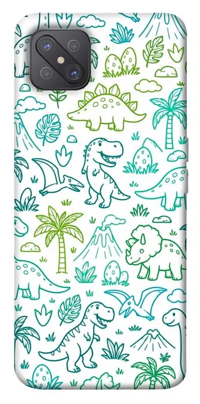 TPU чохол Demsky Dino pattern для Oppo A92s