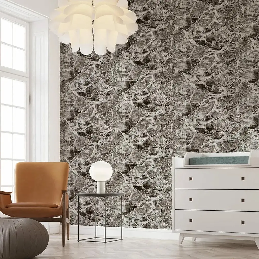 Панель стінова 3D Wall Sticker 700х770х2 мм (061-2) мармур чорний SW-00001912 - фото 5