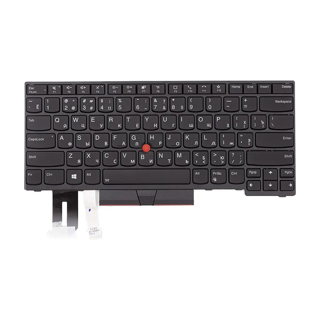 Клавиатура ноутбука Lenovo Thinkpad E480/L480 черная, черная (KB312795)