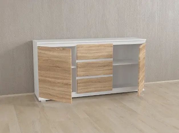 Комод Forte Mikkel Ш 1502/В 759/Г 390 Білий-Дуб сонома - фото 2